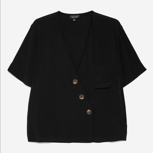 TOPSHOP ASYMMETRIC BLOUSE